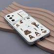 قاب گوشی Galaxy A54 سامسونگ فانتزی چرمی Luxury Case سری 17 طرح Coffe کیوت کد 169348