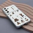 قاب گوشی Galaxy A55 سامسونگ فانتزی چرمی Luxury Case سری 17 طرح Coffe کیوت کد 169365