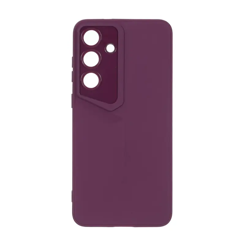 قاب گوشی Galaxy S25 FE سامسونگ سری Porsche Design سیلیکونی ژله ای محافظ لنز دار بنفش کد 180999