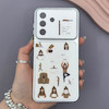 قاب گوشی Galaxy A57 سامسونگ فانتزی چرمی Luxury Case سری 17 طرح Coffe کیوت کد 169379