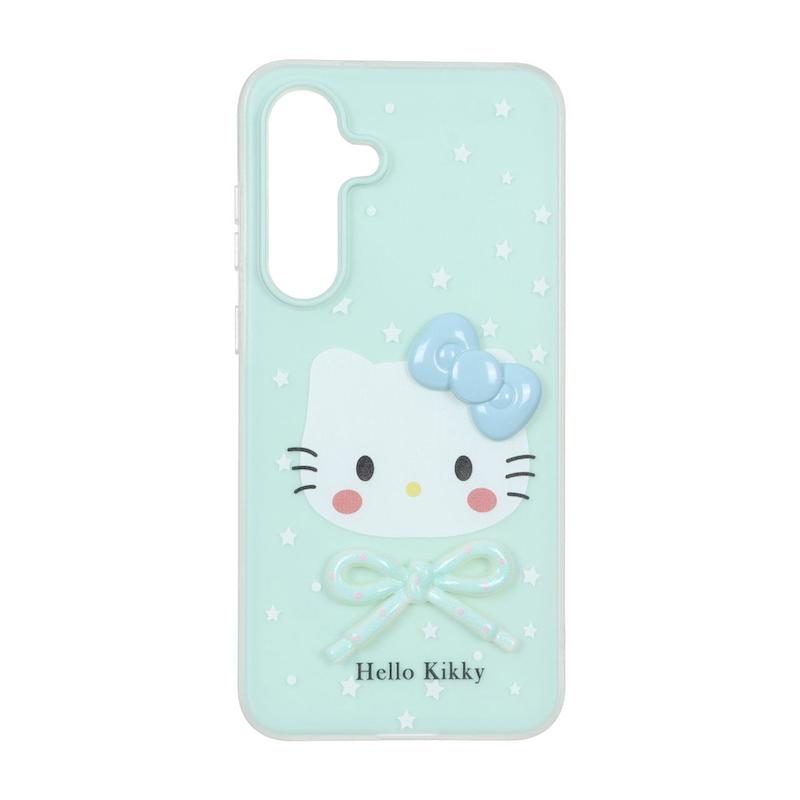 قاب گوشی Galaxy S25 FE سامسونگ پاستیلی مات دوتیکه فانتزی SO CUTE طرح کیتی کیوت سبزآبی کد 181002