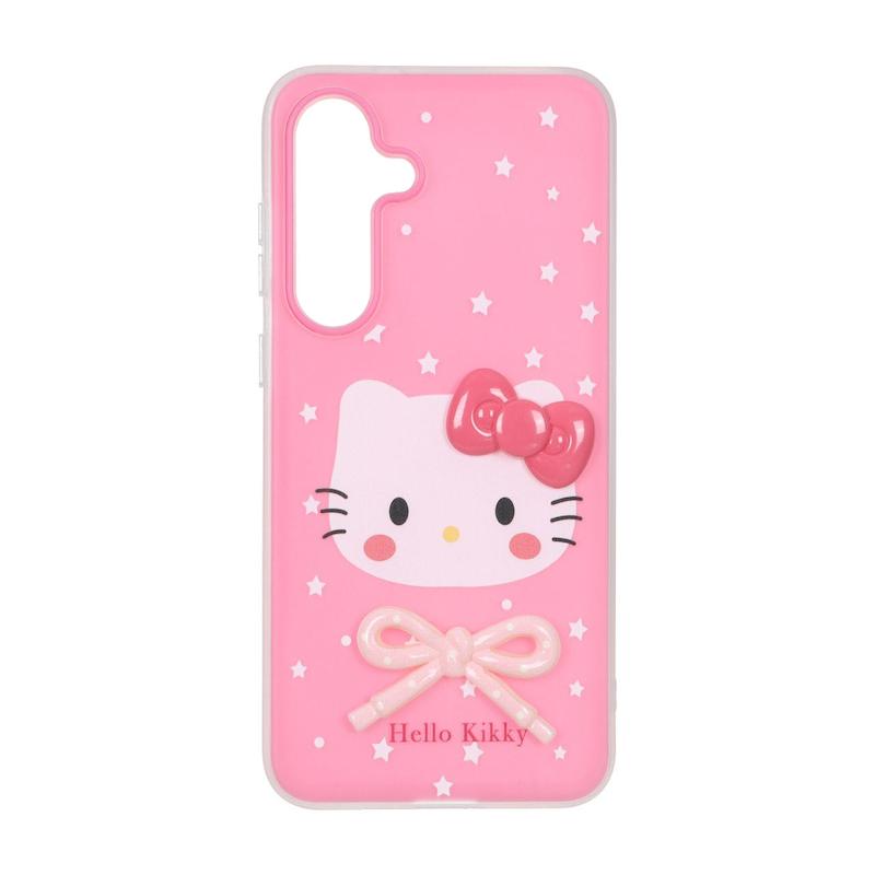 قاب گوشی Galaxy S25 FE سامسونگ پاستیلی مات دوتیکه فانتزی SO CUTE طرح کیتی کیوت سرخابی کد 181003