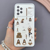 قاب گوشی Galaxy A13 4G سامسونگ فانتزی چرمی Luxury Case سری 17 طرح Coffe کیوت کد 169392