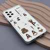 قاب گوشی Galaxy A13 4G سامسونگ فانتزی چرمی Luxury Case سری 17 طرح Coffe کیوت کد 169392