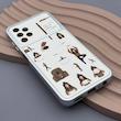 قاب گوشی Galaxy A13 4G سامسونگ فانتزی چرمی Luxury Case سری 17 طرح Coffe کیوت کد 169392