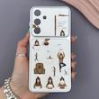 قاب گوشی Galaxy S24 FE سامسونگ فانتزی چرمی Luxury Case سری 17 طرح Coffe کیوت کد 169393