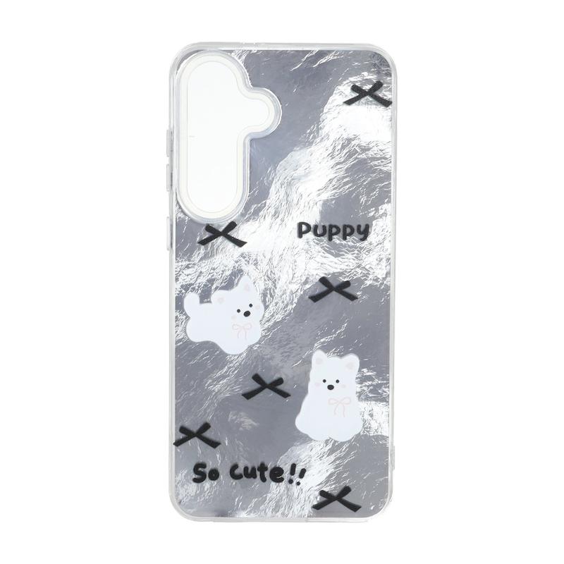قاب گوشی Galaxy S25 FE سامسونگ IMD لیزری لاکچری سخت HARD طرح Puppy پاپیون کد 181014