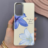 قاب گوشی Galaxy S20 FE سامسونگ لدر کیس سیلیکونی فانتزی لنز سیلور طرح گل لیلیوم آبی کد 169288