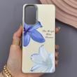 قاب گوشی Galaxy S20 FE سامسونگ لدر کیس سیلیکونی فانتزی لنز سیلور طرح گل لیلیوم آبی کد 169288