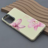 قاب گوشی Galaxy S20 FE سامسونگ لدر کیس سیلیکونی فانتزی لنز سیلور طرح گل لیلیوم صورتی کد 169289