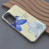 قاب گوشی Galaxy S23 FE سامسونگ لدر کیس سیلیکونی فانتزی لنز سیلور طرح گل لیلیوم آبی کد 169292