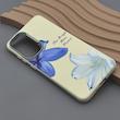 قاب گوشی Galaxy S25 FE سامسونگ لدر کیس سیلیکونی فانتزی لنز سیلور طرح گل لیلیوم آبی کد 169296