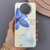 قاب گوشی Poco X3 - Poco X3 Pro شیائومی لدر کیس سیلیکونی فانتزی لنز سیلور طرح گل لیلیوم آبی کد 169304