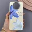 قاب گوشی Poco X3 - Poco X3 Pro شیائومی لدر کیس سیلیکونی فانتزی لنز سیلور طرح گل لیلیوم آبی کد 169304