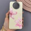 قاب گوشی Poco X3 - Poco X3 Pro شیائومی لدر کیس سیلیکونی فانتزی لنز سیلور طرح گل لیلیوم صورتی کد 169305