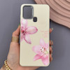 قاب گوشی Galaxy A21S سامسونگ لدر کیس سیلیکونی فانتزی لنز سیلور طرح گل لیلیوم صورتی کد 169309