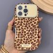 قاب گوشی iPhone 16 Pro آیفون پلنگی ترند با محافظ لنز و دور کرومی کد 169816
