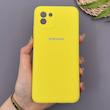 قاب گوشی Galaxy A03 2022 سامسونگ سیلیکونی اورجینال پاک کنی سورا SORA درجه یک زیربسته زرد کد 169838