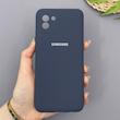 قاب گوشی Galaxy A03 2022 سامسونگ سیلیکونی اورجینال پاک کنی سورا SORA درجه یک زیربسته سرمه ای کد 169839