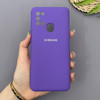 قاب گوشی Galaxy A21S سامسونگ سیلیکونی اورجینال پاک کنی سورا SORA درجه یک زیربسته بنفش کد 169846