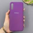 قاب گوشی Galaxy A70 - Galaxy A70S سامسونگ سیلیکونی اورجینال پاک کنی سورا SORA درجه یک زیربسته بنفش کد 169847