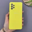 قاب گوشی Galaxy A72 سامسونگ سیلیکونی اورجینال پاک کنی سورا SORA درجه یک زیربسته زرد کد 169853