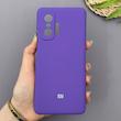قاب گوشی Mi 11T - Mi 11T Pro شیائومی سیلیکونی اورجینال پاک کنی سورا SORA درجه یک زیربسته بنفش کد 169869