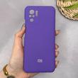 قاب گوشی Redmi Note 10 4G - Redmi Note 10S - Poco M5S شیائومی سیلیکونی اورجینال پاک کنی سورا SORA درجه یک زیربسته بنفش کد 169874