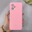 قاب گوشی Redmi Note 12 5G شیائومی سیلیکونی اورجینال پاک کنی سورا SORA درجه یک زیربسته صورتی کد 169888
