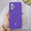 قاب گوشی Redmi Note 12 5G شیائومی سیلیکونی اورجینال پاک کنی سورا SORA درجه یک زیربسته بنفش کد 169889