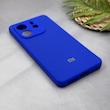 قاب گوشی Redmi Note 14 4G شیائومی سیلیکونی اورجینال پاک کنی سورا SORA درجه یک زیربسته آبی کاربنی کد 169896