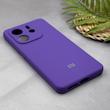 قاب گوشی Redmi Note 14 4G شیائومی سیلیکونی اورجینال پاک کنی سورا SORA درجه یک زیربسته بنفش کد 169899