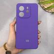 قاب گوشی Redmi Note 14 4G شیائومی سیلیکونی اورجینال پاک کنی سورا SORA درجه یک زیربسته بنفش کد 169899