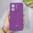 قاب گوشی Redmi Note 14 4G شیائومی سیلیکونی اورجینال پاک کنی سورا SORA درجه یک زیربسته بنفش کد 169900