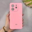 قاب گوشی Redmi Note 14 4G شیائومی سیلیکونی اورجینال پاک کنی سورا SORA درجه یک زیربسته صورتی کد 169901