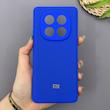 قاب گوشی Redmi Note 14 Pro 4G شیائومی سیلیکونی اورجینال پاک کنی سورا SORA درجه یک زیربسته آبی کاربنی کد 169911