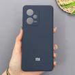 قاب گوشی Redmi Note 12 Pro Plus شیائومی سیلیکونی اورجینال پاک کنی سورا SORA درجه یک زیربسته سرمه ای کد 169924