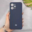 قاب گوشی Redmi 12 - Poco M6 Pro 5G شیائومی سیلیکونی اورجینال پاک کنی سورا SORA درجه یک زیربسته سرمه ای کد 169988