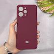 قاب گوشی Redmi 12 - Poco M6 Pro 5G شیائومی سیلیکونی اورجینال پاک کنی سورا SORA درجه یک زیربسته زرشکی کد 169999