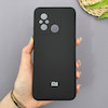 قاب گوشی Redmi 12C - Poco C55 - Redmi 11A شیائومی سیلیکونی اورجینال پاک کنی سورا SORA درجه یک زیربسته مشکی کد 1000001