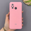 قاب گوشی Redmi 12C - Poco C55 - Redmi 11A شیائومی سیلیکونی اورجینال پاک کنی سورا SORA درجه یک زیربسته صورتی کد 1000006