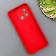 قاب گوشی Redmi 12C - Poco C55 - Redmi 11A شیائومی سیلیکونی اورجینال پاک کنی سورا SORA درجه یک زیربسته قرمز کد 1000008
