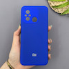 قاب گوشی Redmi 12C - Poco C55 - Redmi 11A شیائومی سیلیکونی اورجینال پاک کنی سورا SORA درجه یک زیربسته آبی کاربنی کد 1000011