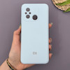 قاب گوشی Redmi 12C - Poco C55 - Redmi 11A شیائومی سیلیکونی اورجینال پاک کنی سورا SORA درجه یک زیربسته آبی روشن کد 1000012