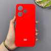 قاب گوشی Redmi 13 4G - Redmi 13 5G - Redmi 13X - Poco M6 4G شیائومی سیلیکونی اورجینال پاک کنی سورا SORA درجه یک زیربسته قرمز کد 1000030