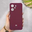 قاب گوشی Redmi 13C - Poco C65 شیائومی سیلیکونی اورجینال پاک کنی سورا SORA درجه یک زیربسته زرشکی کد 1000041