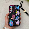 قاب گوشی Galaxy A35 سامسونگ سیلیکونی ژله ای Solid لاکچری محافظ لنزدار به همراه بند مچی مشکی کد 164948