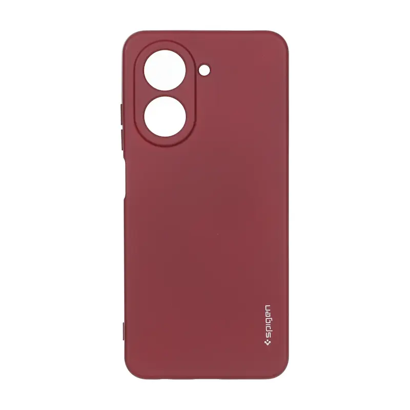 قاب گوشی Redmi A5 - Poco C71 شیائومی سیلیکونی ژله ای PC برند SPIGEN اسپیگن زرشکی کد 181053
