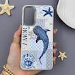 قاب گوشی Galaxy A16 سامسونگ لدر کیس سیلیکونی فانتزی لنز سیلور AMOR طرح وال نهنگ کد 169623