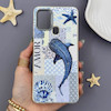 قاب گوشی Galaxy A21S سامسونگ لدر کیس سیلیکونی فانتزی لنز سیلور AMOR طرح وال نهنگ کد 169625